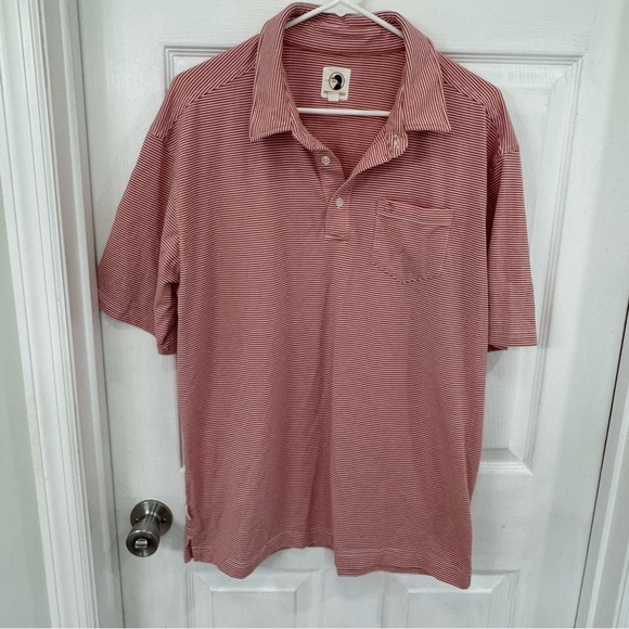 Duck Head Other - Men's Duck Head Striped Polo Shirt - Red
